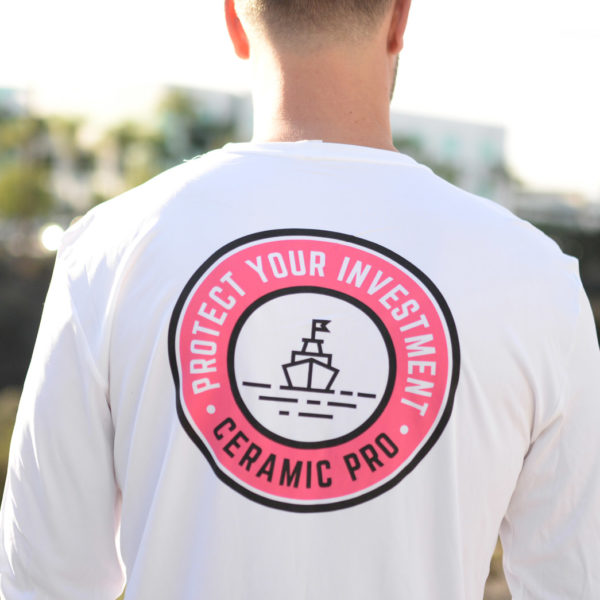 Ceramic Pro Marine camiseta rosa de manga larga