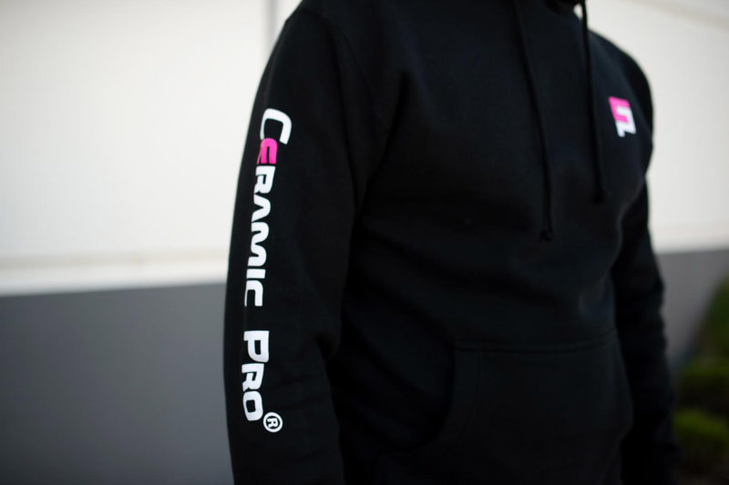 Ceramic Pro Protect Your Investment Black Hoodie - Sleeve Logos