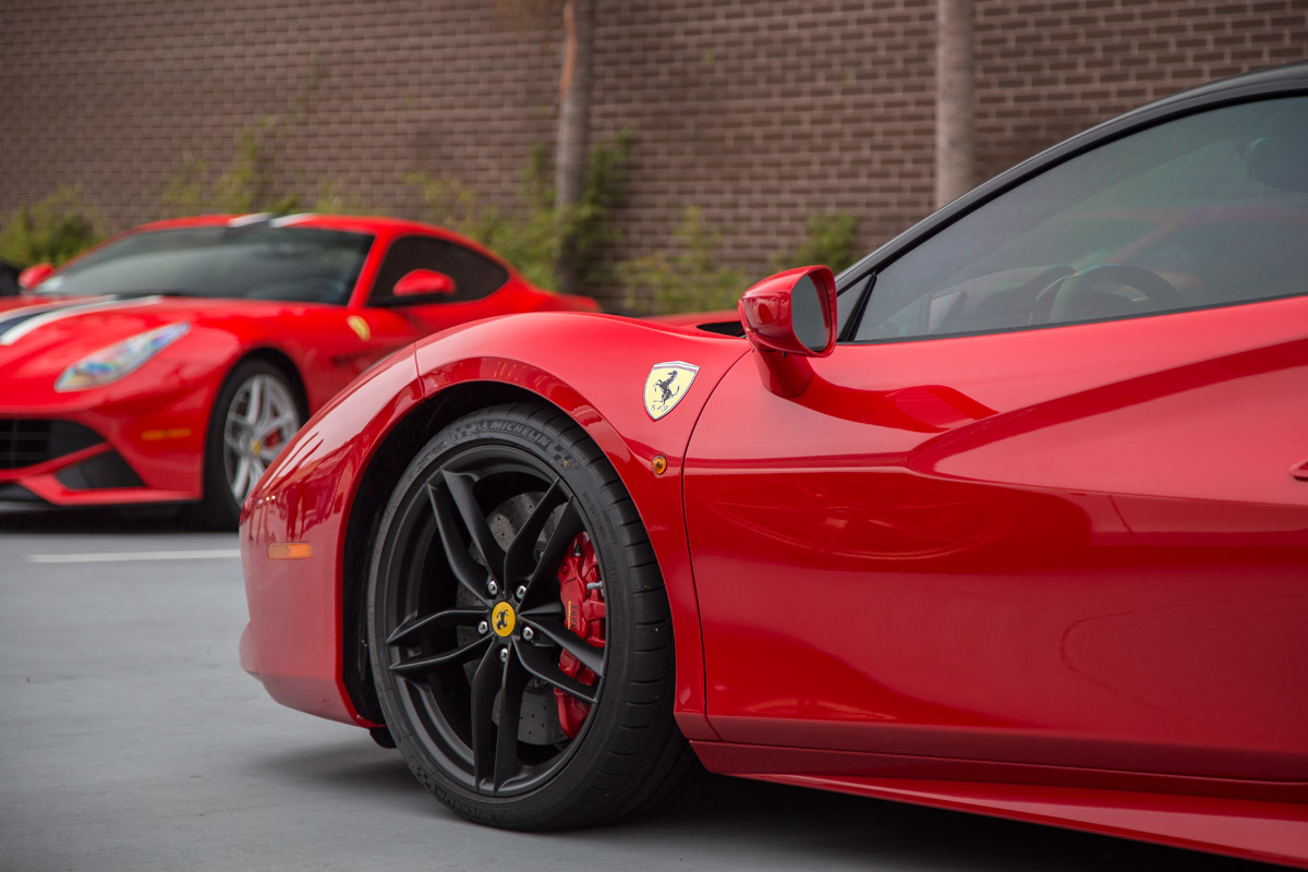 Red Ferrari 458