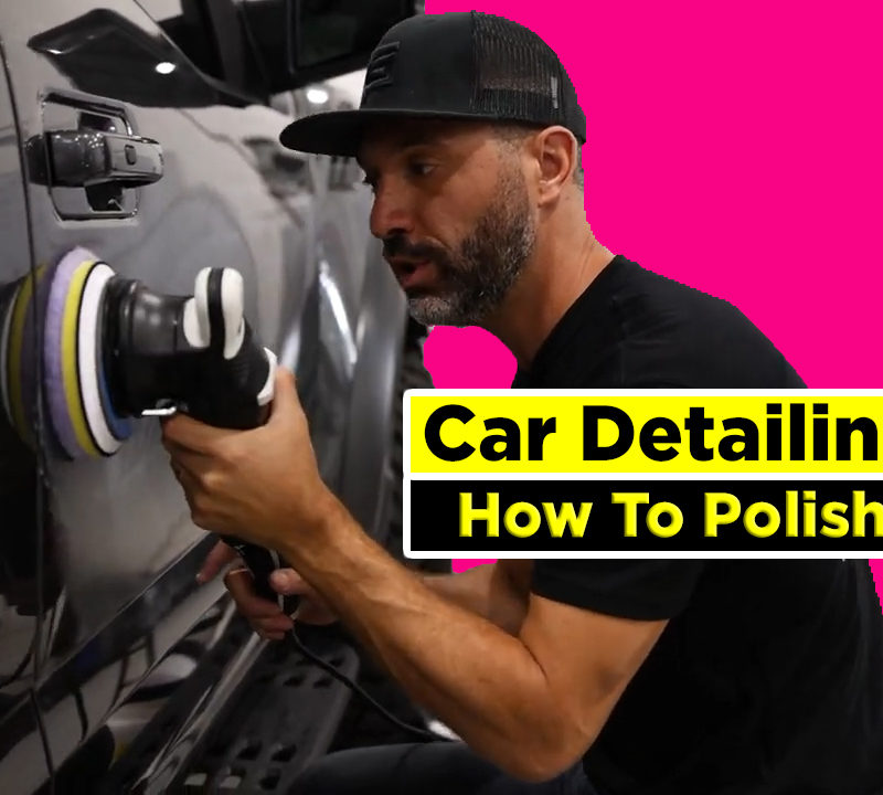 Adam Cote from Ceramic Pro showing how car polishing is completed.