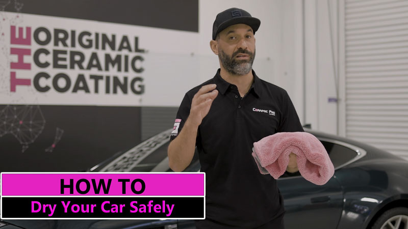 A tutorial on how to dry a car correctly after a wash