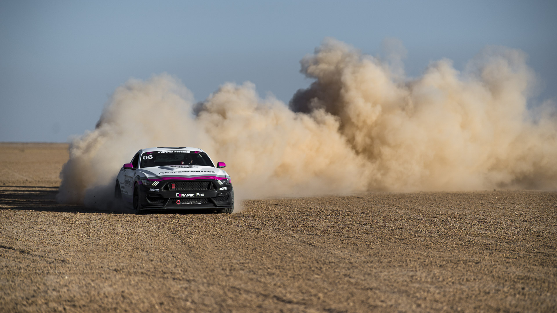 Ceramic Pro Coatings Mustang Drifting on Dirt