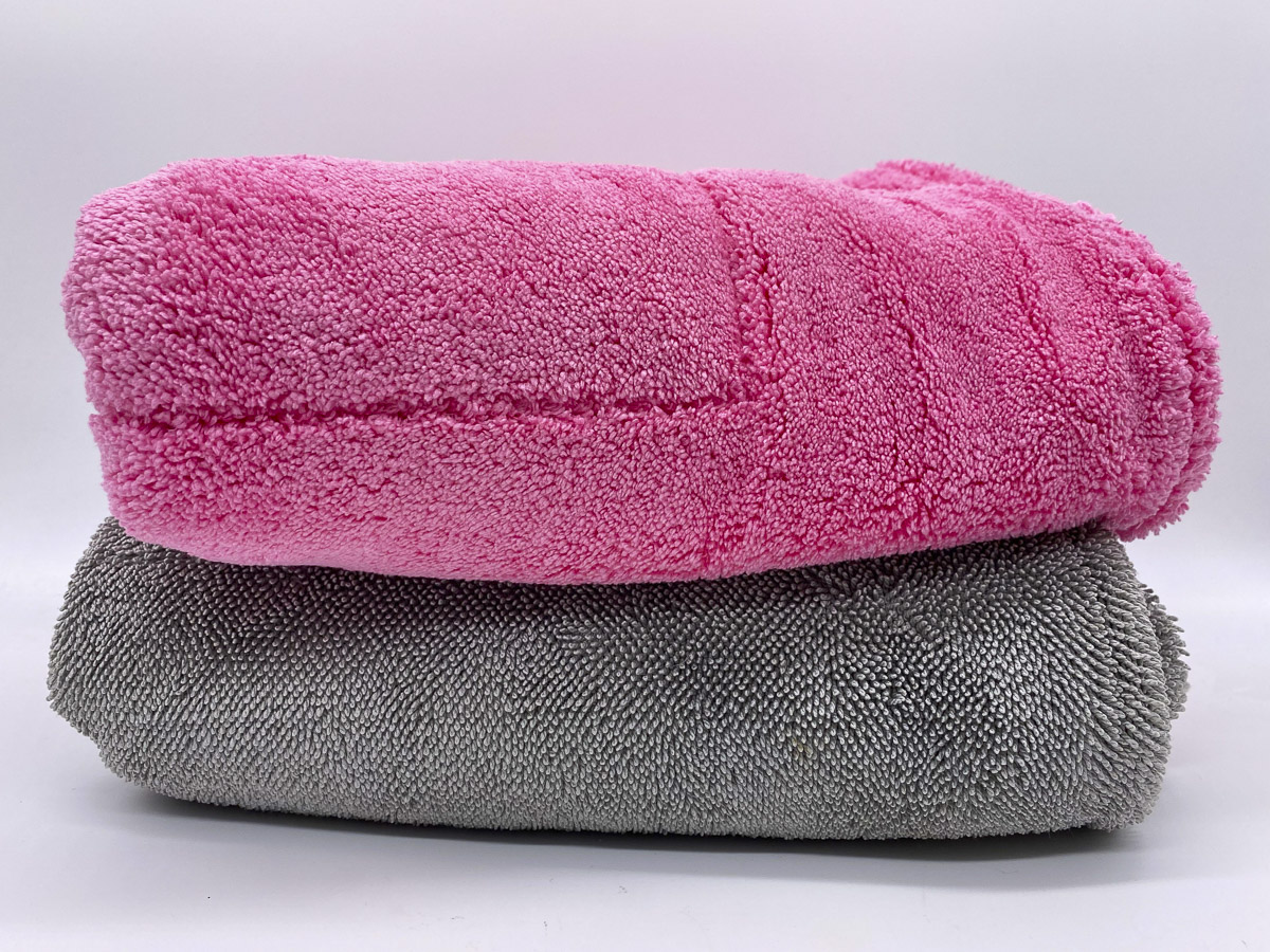 Super Plush Microfiber Towels (Pink/Gray) - Ceramic Pro